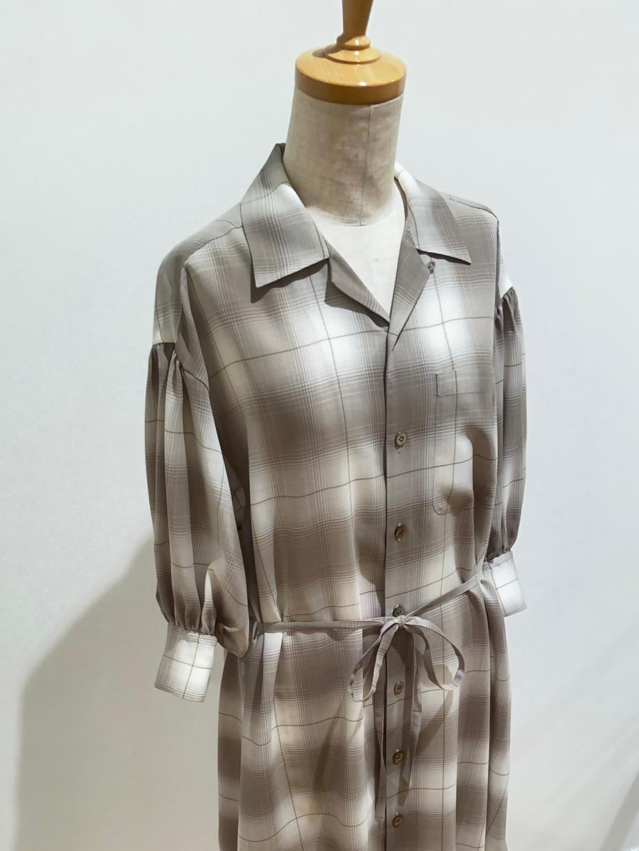 HYKE（ハイク）／  T/W OMBRE CHECK DRESS（16231）