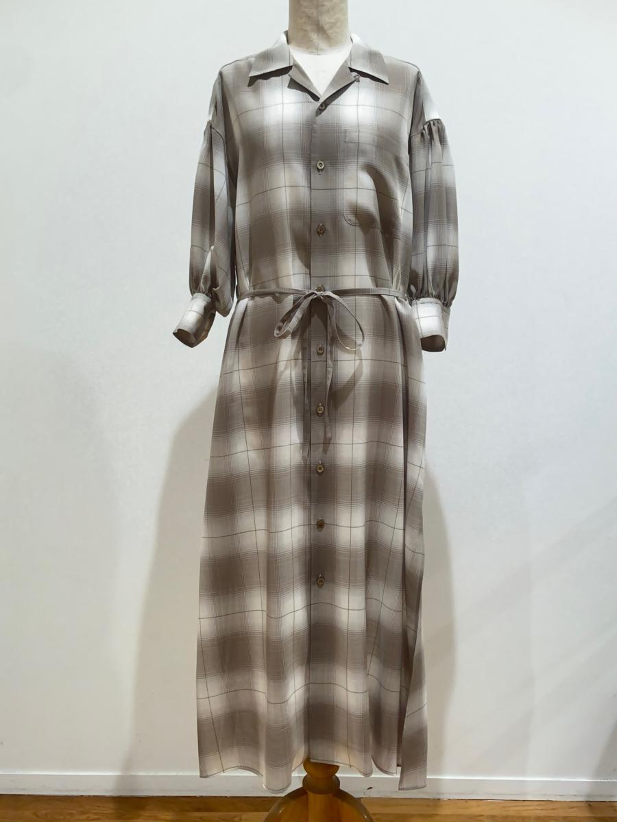 HYKE（ハイク）／  T/W OMBRE CHECK DRESS（16231）
