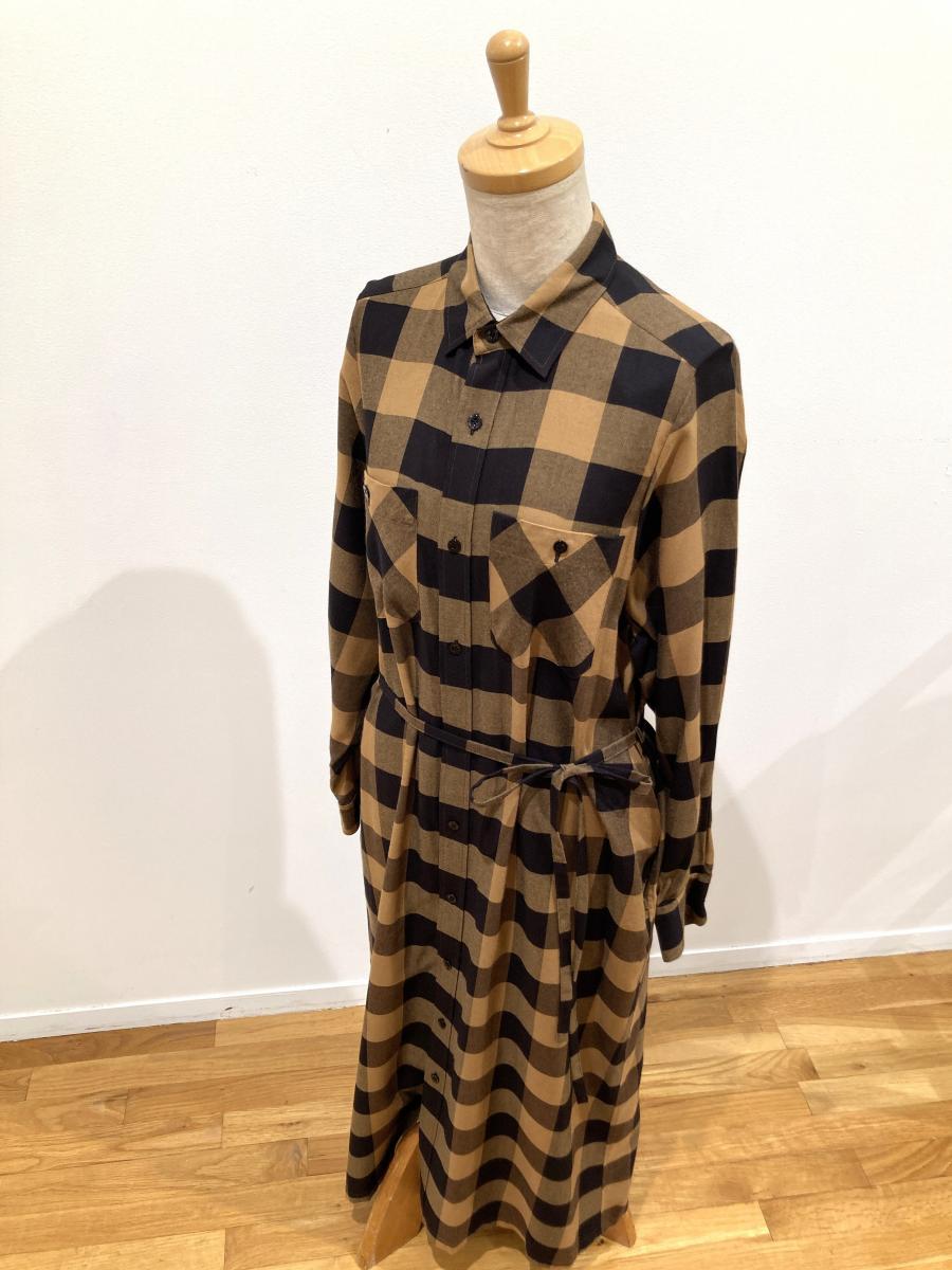 HYKE（ハイク）／ RAYON PLAID DRESS（16241）