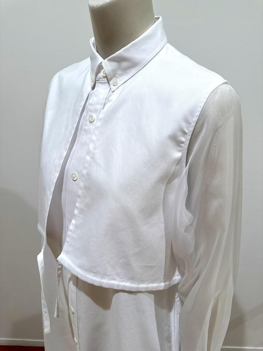 HYKE（ハイク）／OXFORD SHEER SLEEVE DRESS（16252）