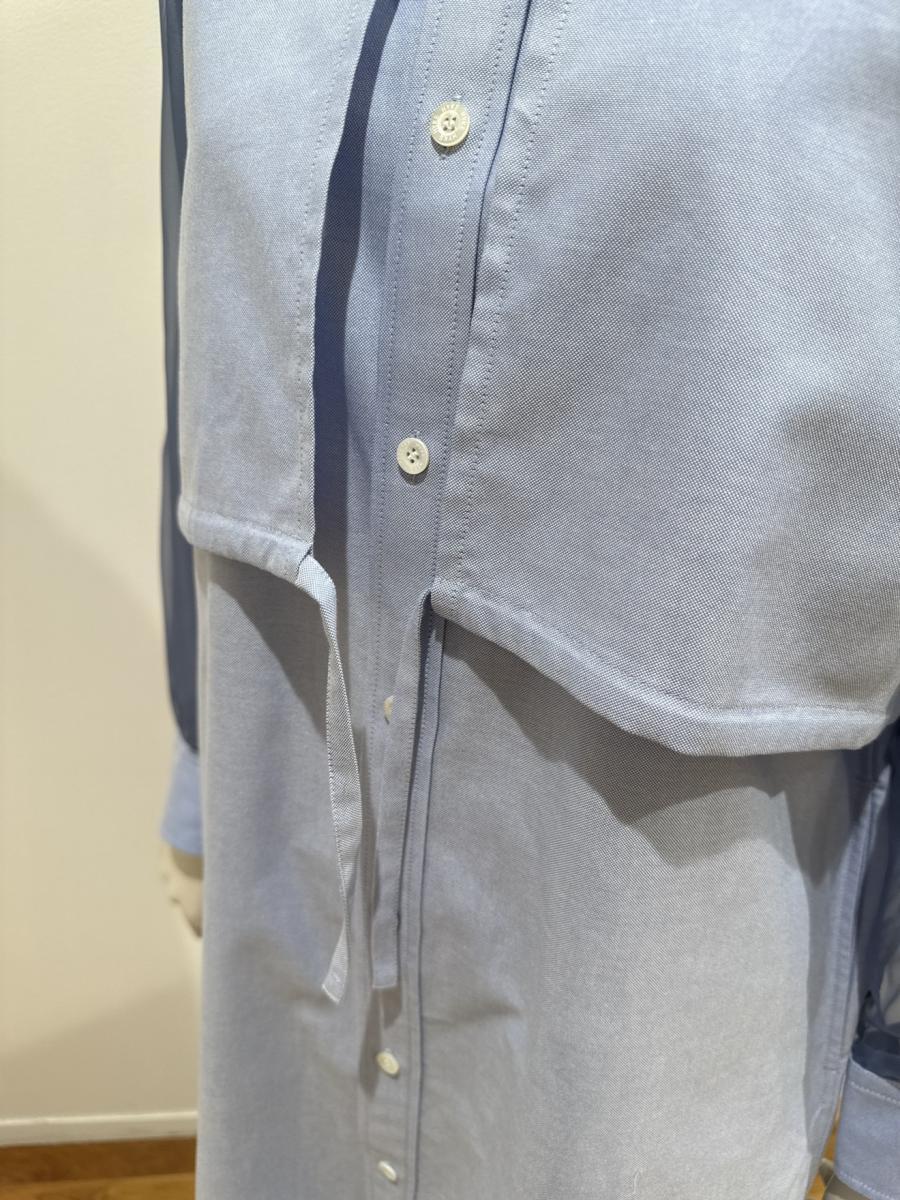 HYKE（ハイク）／OXFORD SHEER SLEEVE DRESS（16252）