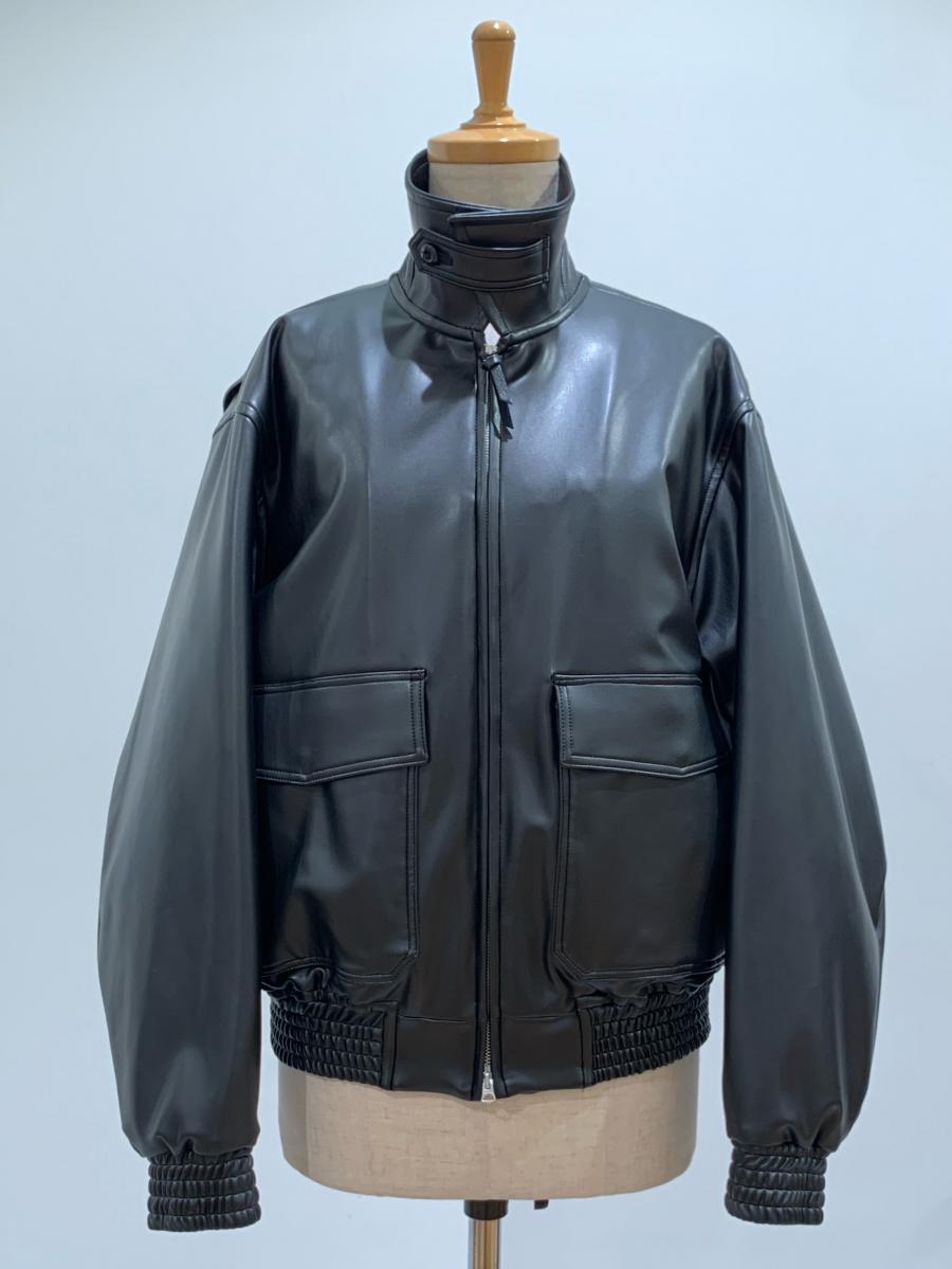 HYKE（ハイク）／FAUX-LEATHER JACKET（17459）