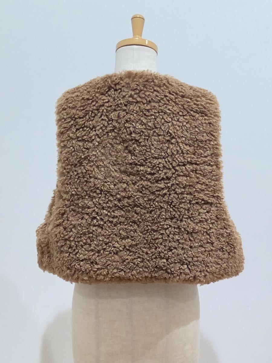 HYKE（ハイク）／ FAUX SHEARLING CROPPED VEST（17524）