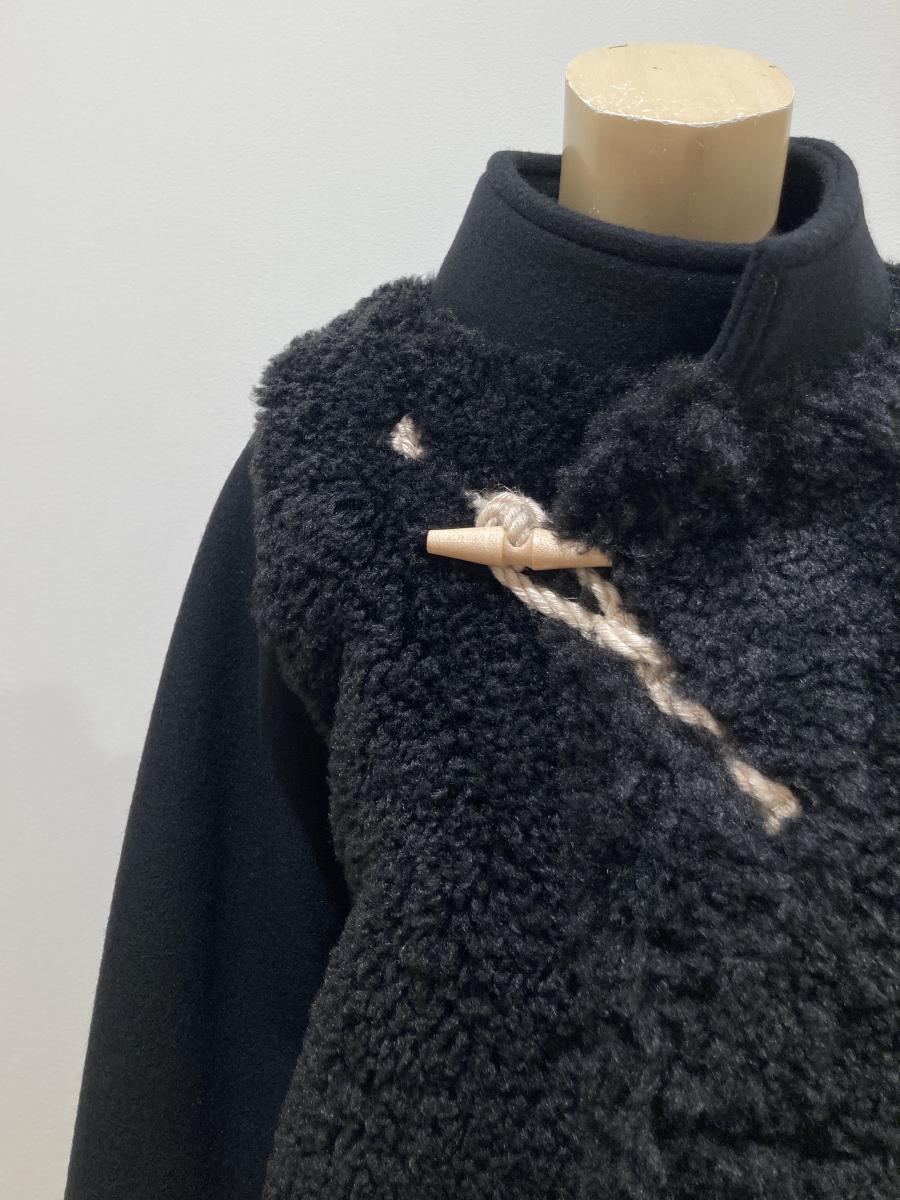 HYKE（ハイク）／ DOUBLE FACE FAUX SHEARLING DUFFEL JACKET（17549）