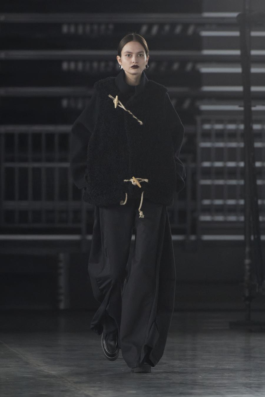 HYKE（ハイク）／ DOUBLE FACE FAUX SHEARLING DUFFEL JACKET（17549）