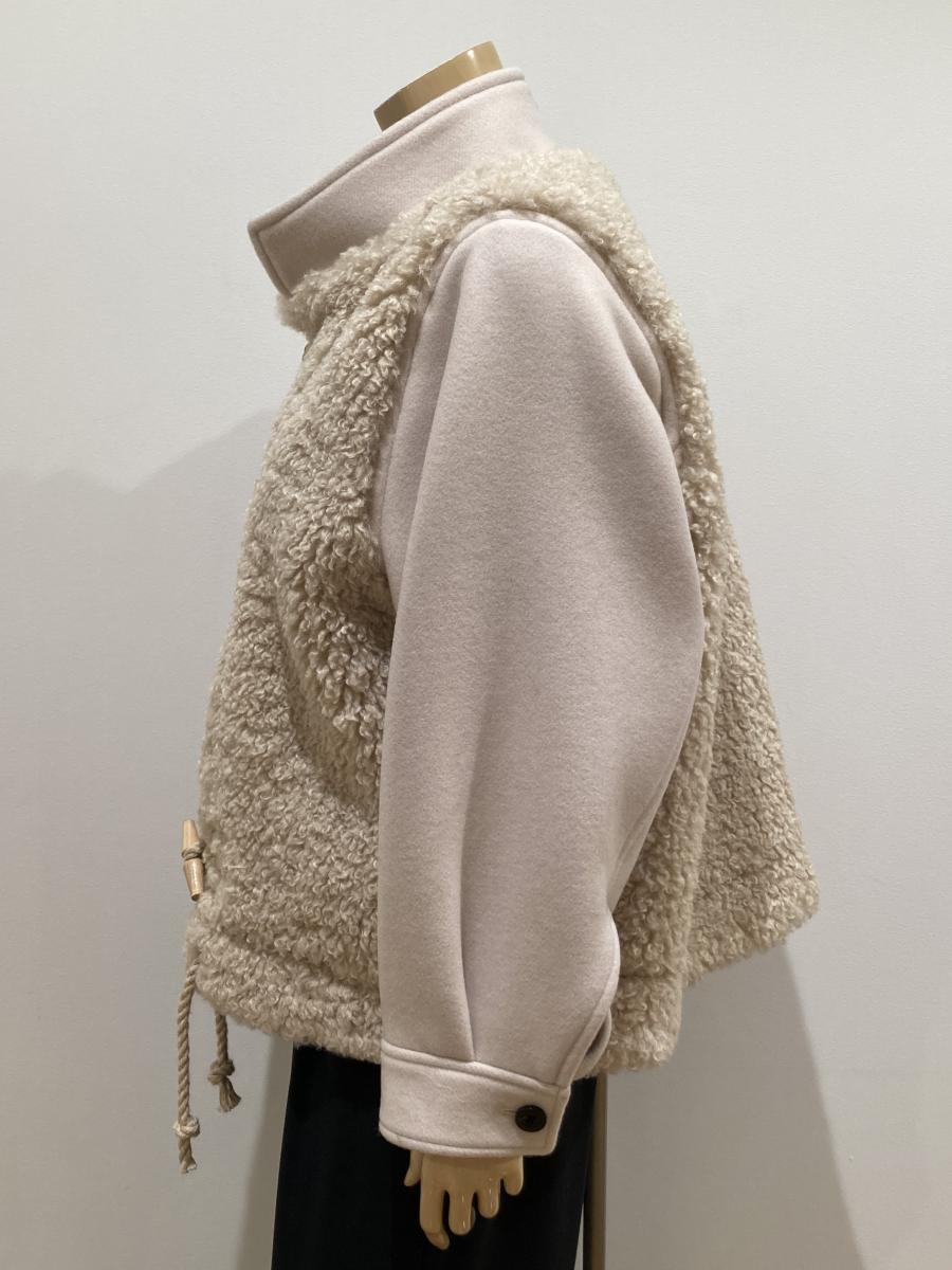 HYKE（ハイク）／ DOUBLE FACE FAUX SHEARLING DUFFEL JACKET（17549）