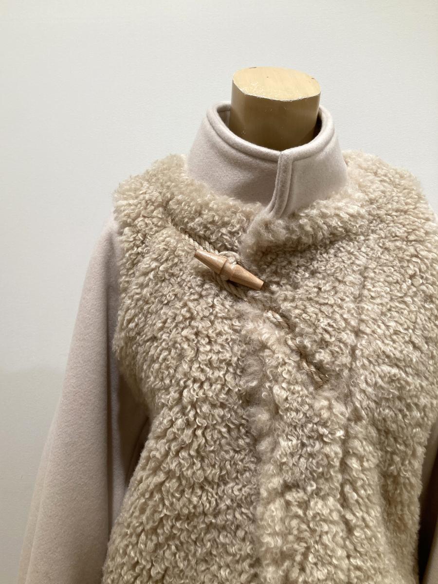 HYKE（ハイク）／ DOUBLE FACE FAUX SHEARLING DUFFEL JACKET（17549）