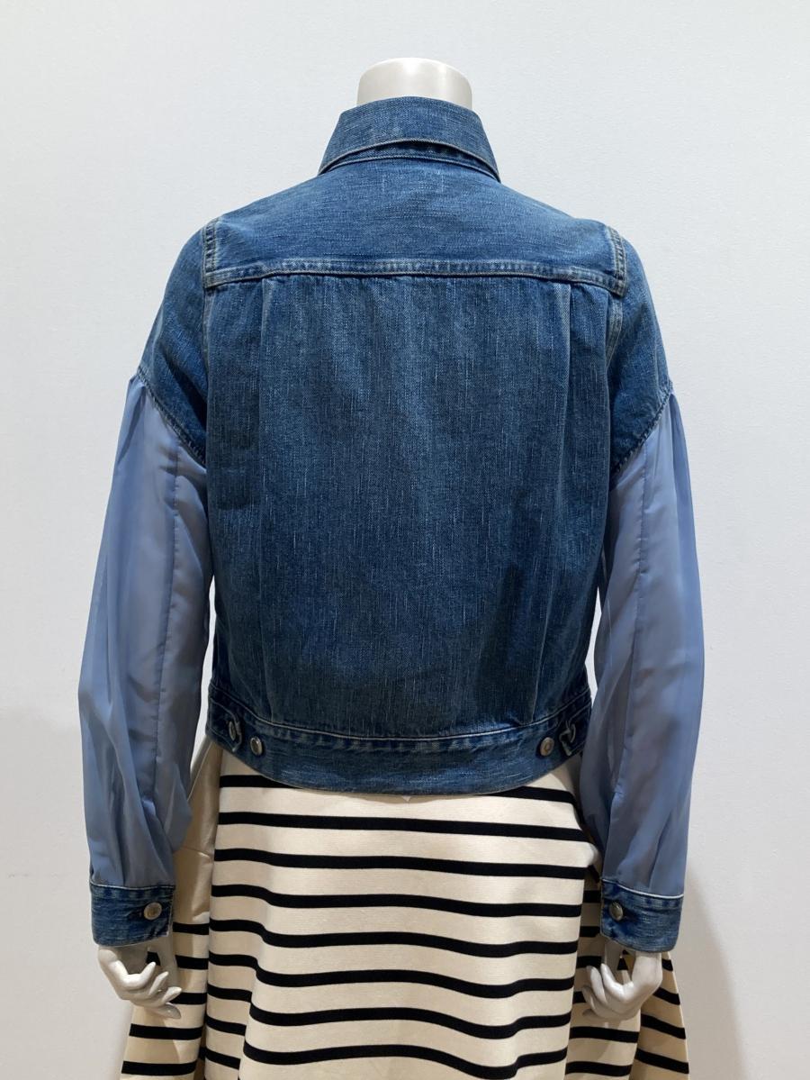 HYKE（ハイク）／BALLOON SLEEVE DENIM JACKET TYPE2/REGULAR FIT (SHEER SLEEVE)（17569）
