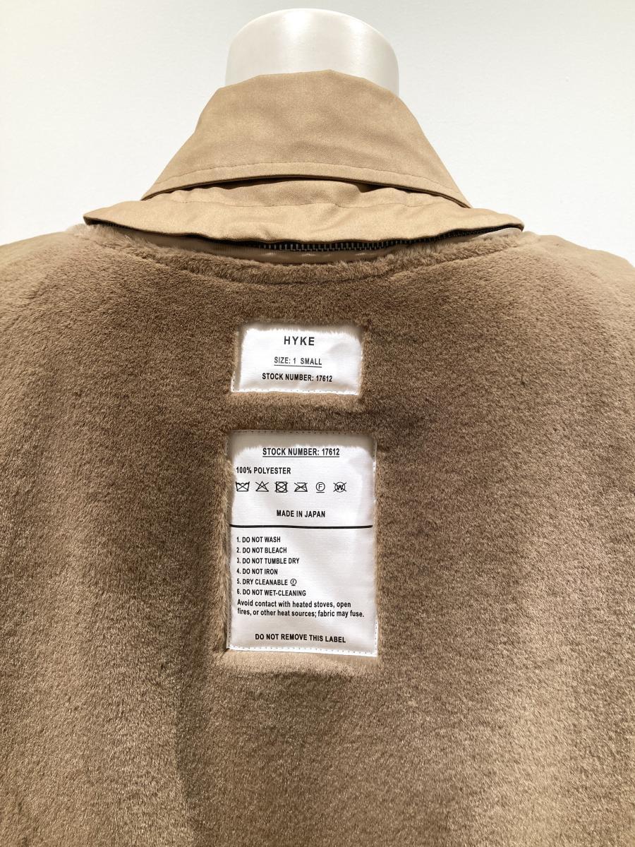 HYKE（ハイク）／N/C REVERSIBLE COAT（17612）　