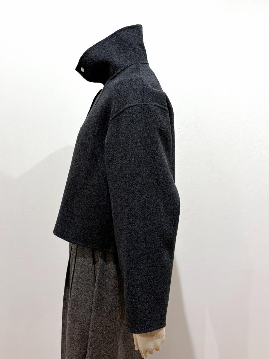 HYKE（ハイク）／LIGHT DOUBLE-FACED CROPPED TRENCH COAT（17614）