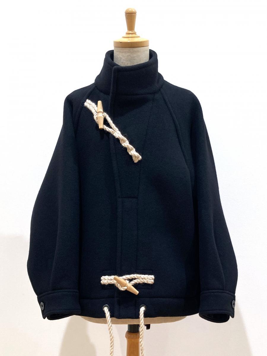 HYKE ハイクDOUBLE FACE DUFFEL JACKET ネイビー HYKE（ハイク）／ DOUBLE FACE DUFFEL JACKET（17547） | コート