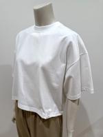 HYKE（ハイク）／CROPPED SHORT-SLV TEE/BIG FIT(6.5OZ)（12438）