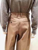 HYKE（ハイク）／DOESKIN WIDE BARREL LEG PANTS（13398）