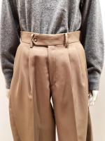 HYKE（ハイク）／DOESKIN WIDE BARREL LEG PANTS（13398）