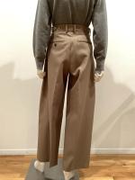 HYKE（ハイク）／DOESKIN WIDE BARREL LEG PANTS（13398）