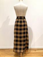 HYKE（ハイク）／ RAYON PLAID SHIRT INSPIRED SKIRT（14163）