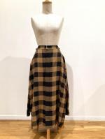 HYKE（ハイク）／ RAYON PLAID SHIRT INSPIRED SKIRT（14163）