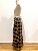 HYKE（ハイク）／ RAYON PLAID SHIRT INSPIRED SKIRT（14163）