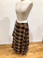 HYKE（ハイク）／ RAYON PLAID SHIRT INSPIRED SKIRT（14163）