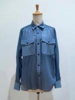 HYKE（ハイク）／ ブラウスSHEER CHAMBRAY SHIRT（15237）