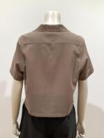 HYKE（ハイク）／T/W VOILE  CROPPED SHIRT（15256）