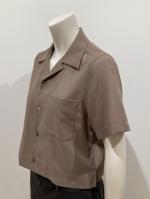 HYKE（ハイク）／T/W VOILE  CROPPED SHIRT（15256）