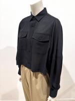 HYKE（ハイク）／T/W VOILE BALLOON SLEEVE CROPPED SHIRT（15257）