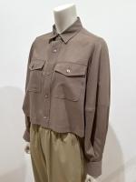 HYKE（ハイク）／T/W VOILE BALLOON SLEEVE CROPPED SHIRT（15257）