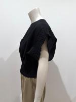 HYKE（ハイク）／LINEN SHIRRED BLOUSE（15269）