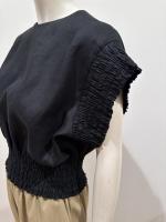 HYKE（ハイク）／LINEN SHIRRED BLOUSE（15269）