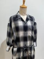 HYKE（ハイク）／  T/W OMBRE CHECK DRESS（16231）