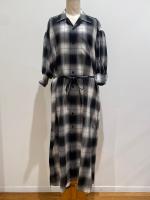 HYKE（ハイク）／  T/W OMBRE CHECK DRESS（16231）