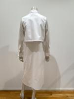 HYKE（ハイク）／OXFORD SHEER SLEEVE DRESS（16252）