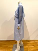 HYKE（ハイク）／OXFORD SHEER SLEEVE DRESS（16252）