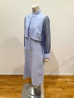 HYKE（ハイク）／OXFORD SHEER SLEEVE DRESS（16252）