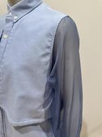 HYKE（ハイク）／OXFORD SHEER SLEEVE DRESS（16252）