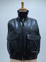 HYKE（ハイク）／FAUX-LEATHER VEST（17460）