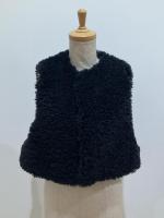 HYKE（ハイク）／ FAUX SHEARLING CROPPED VEST（17524）