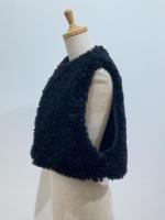 HYKE（ハイク）／ FAUX SHEARLING CROPPED VEST（17524）