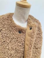 HYKE（ハイク）／ FAUX SHEARLING CROPPED VEST（17524）