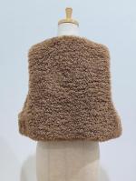 HYKE（ハイク）／ FAUX SHEARLING CROPPED VEST（17524）