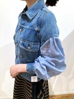 HYKE（ハイク）／BALLOON SLEEVE DENIM JACKET TYPE2/REGULAR FIT (SHEER SLEEVE)（17569）