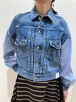 HYKE（ハイク）／BALLOON SLEEVE DENIM JACKET TYPE2/REGULAR FIT (SHEER SLEEVE)（17569）