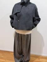 HYKE（ハイク）／LIGHT DOUBLE-FACED CROPPED TRENCH COAT（17614）