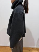 HYKE（ハイク）／LIGHT DOUBLE-FACED CROPPED TRENCH COAT（17614）
