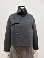 HYKE（ハイク）／LIGHT DOUBLE-FACED CROPPED TRENCH COAT（17614）