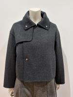 HYKE（ハイク）／LIGHT DOUBLE-FACED CROPPED TRENCH COAT（17614）